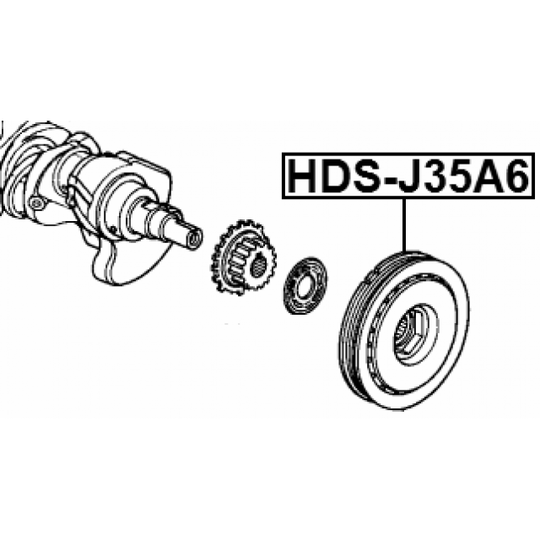 HDS-J35A6 - Rihmaratas, väntvõll 