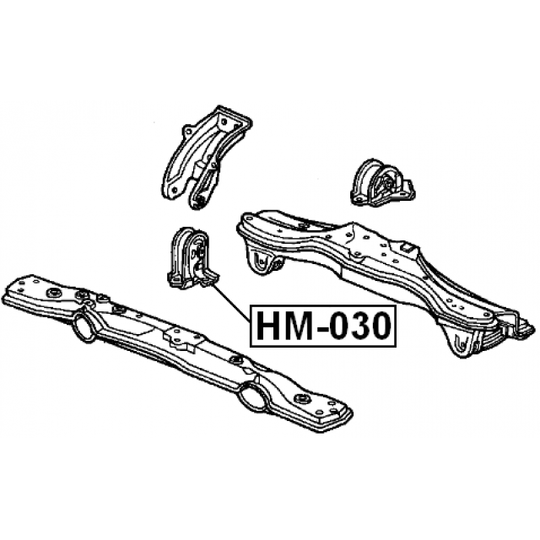 HM-030 - Paigutus, Mootor 