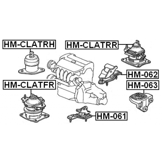 HM-062 - Kinnitus,automaatkäigukast 