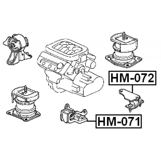 HM-072 - Mounting, automatic transmission 