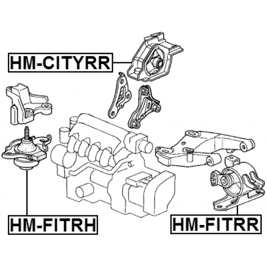 HM-CITYRR - Moottorin tuki 