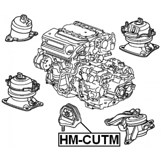 HM-CUTM - Kinnitus,automaatkäigukast 