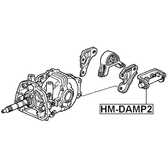 HM-DAMP2 - Mounting, differential 