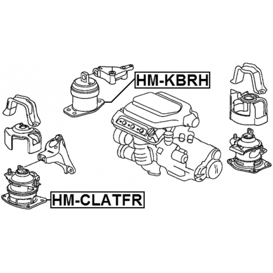 HM-KBRH - Engine Mounting 