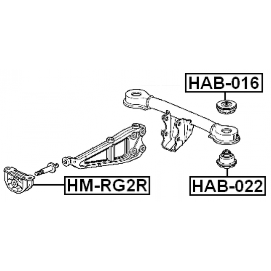 HM-RG2R - Fäste, differential 