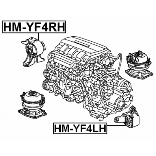 HM-YF4RH - Engine Mounting 