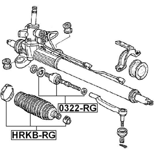 HRKB-RG - Bellow, steering 