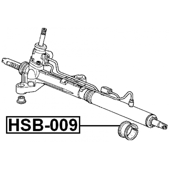 HSB-009 - Mounting, steering gear 