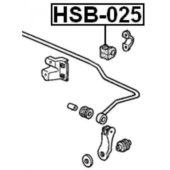 HSB-025 - Bussning, krängningshämmare 