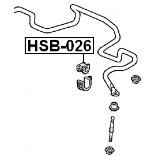 HSB-026 - Bussning, krängningshämmare 