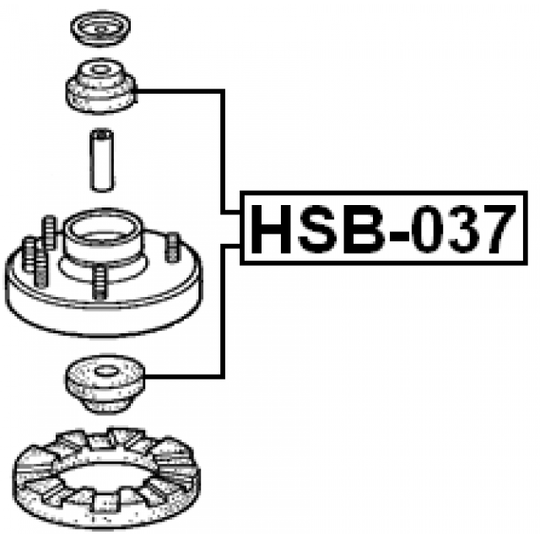 HSB-037 - Välilevy, iskunvaimennin 