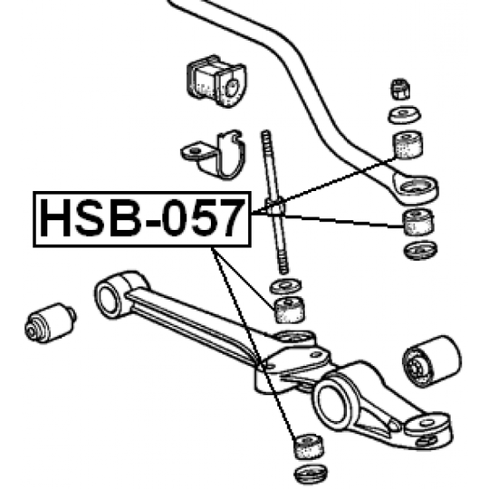 HSB-057 - Kiinnike, tukivarsi 
