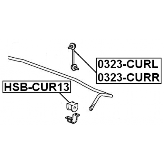 HSB-CUR13 - Stabiliser Mounting 