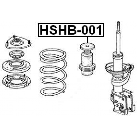 HSHB-001 - Suojus/palje, iskunvaimentaja 