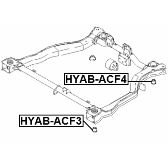 HYAB-ACF4 - Upphängning, axelstomme 