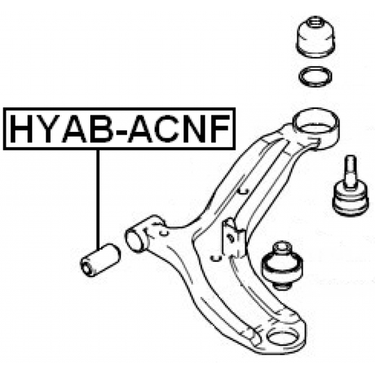 HYAB-ACNF - Control Arm-/Trailing Arm Bush 