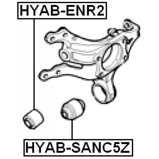 HYAB-ENR2 - Bush, control arm mounting 