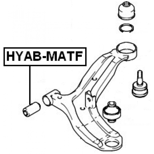 HYAB-MATF - Control Arm-/Trailing Arm Bush 