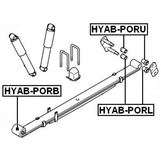 HYAB-PORB - Bush, leaf spring 