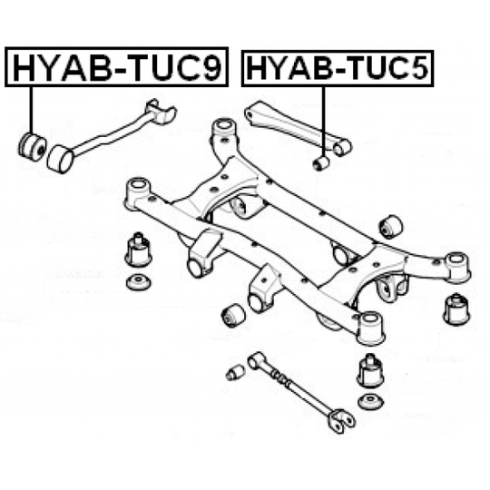 HYAB-TUC9 - Control Arm-/Trailing Arm Bush 