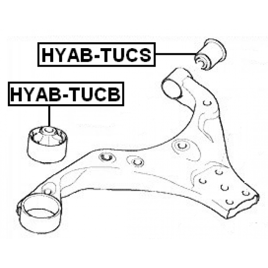 HYAB-TUCB - Control Arm-/Trailing Arm Bush 
