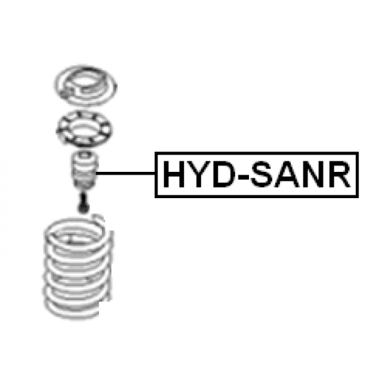 HYD-SANR - Rubber Buffer, suspension 