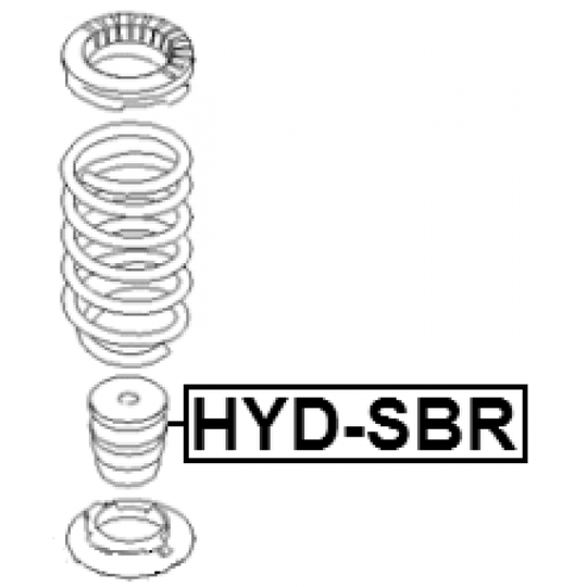 HYD-SBR - Gummibuffert, fjädring 