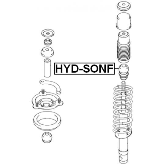 HYD-SONF - Rubber Buffer, suspension 