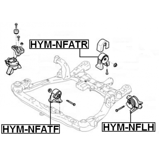 HYM-NFATR - Engine Mounting 