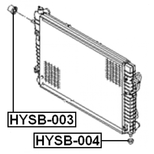 HYSB-004 - Mounting, radiator 