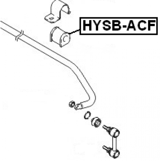 HYSB-ACF - Bussning, krängningshämmare 