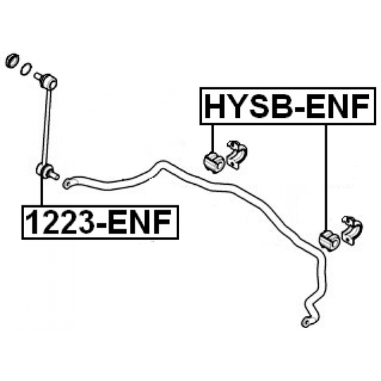HYSB-ENF - Bussning, krängningshämmare 
