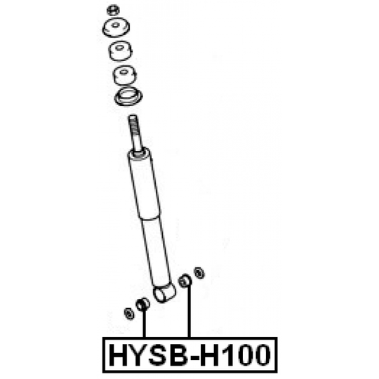 HYSB-H100 - Spacer Bush, shock absorber 