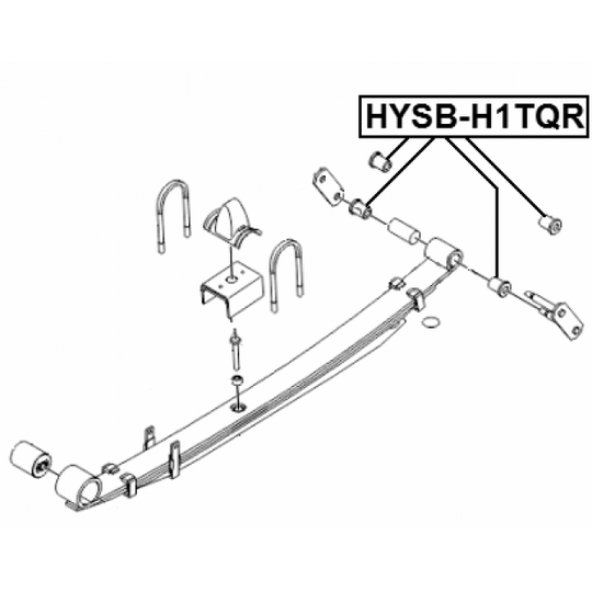 HYSB-H1TQR - Bush, leaf spring 