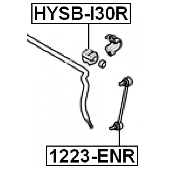 HYSB-I30R - Bussning, krängningshämmare 