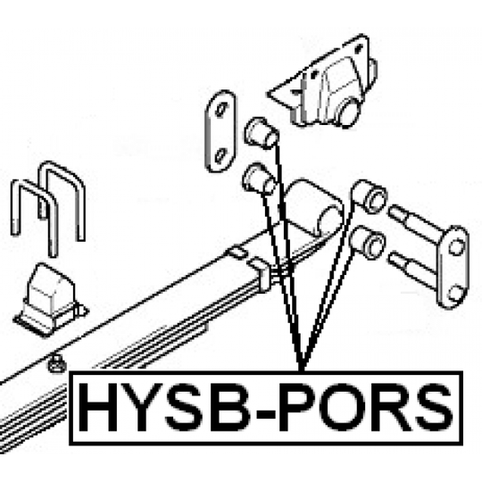 HYSB-PORS - Bush, leaf spring 