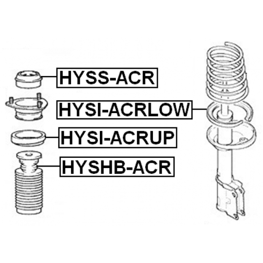 HYSHB-ACR - Protective Cap/Bellow, shock absorber 
