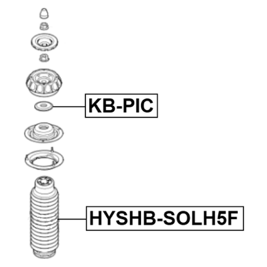 HYSHB-SOLH5F - Skyddskåpa/bälg, stötdämpare 