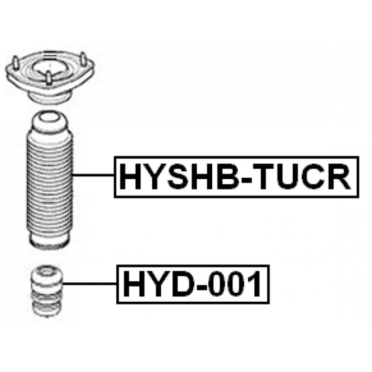 HYSHB-TUCR - Suojus/palje, iskunvaimentaja 
