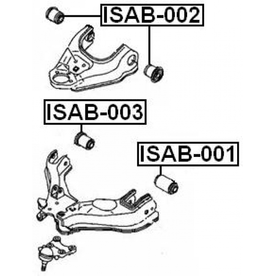 ISAB-001 - Control Arm-/Trailing Arm Bush 