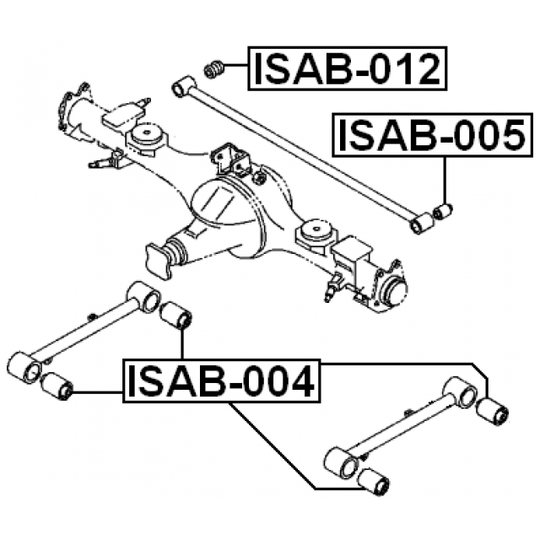 ISAB-005 - Control Arm-/Trailing Arm Bush 