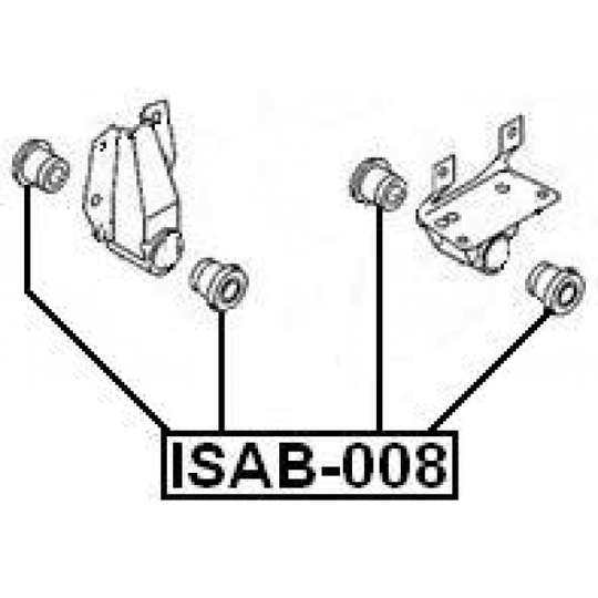 ISAB-008 - Control Arm-/Trailing Arm Bush 