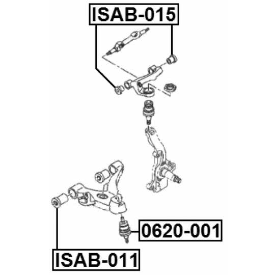 ISAB-015 - Control Arm-/Trailing Arm Bush 