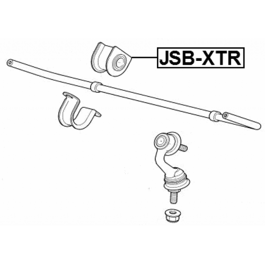 JSB-XTR - Bussning, krängningshämmare 