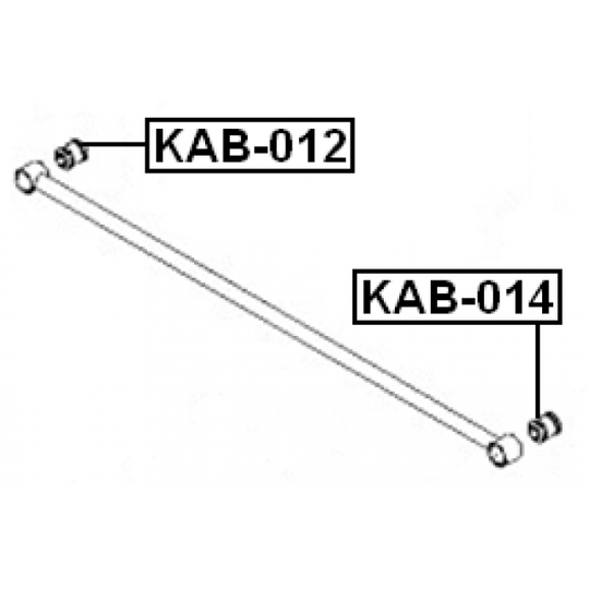 KAB-014 - Control Arm-/Trailing Arm Bush 