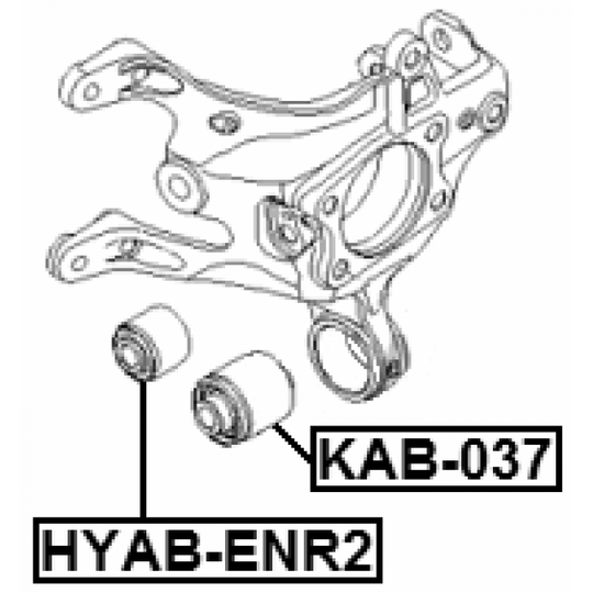 KAB-037 - Bush, control arm mounting 