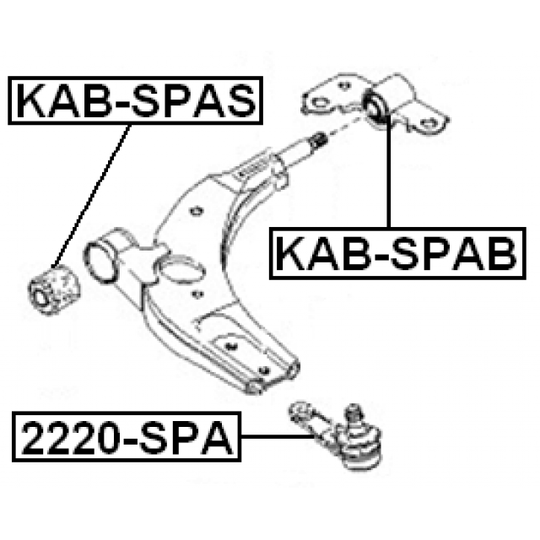 KAB-SPAS - Control Arm-/Trailing Arm Bush 