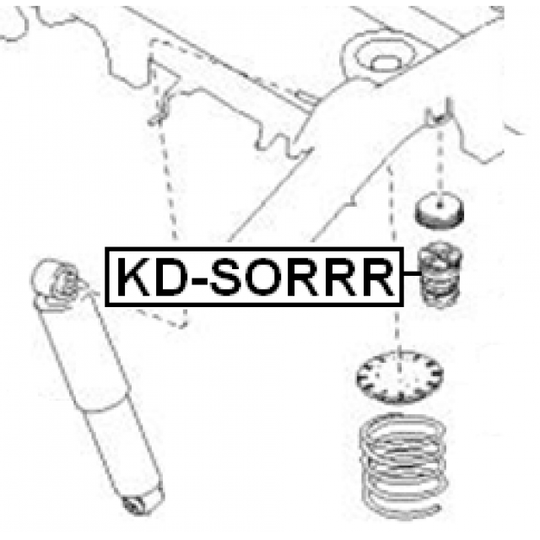 KD-SORRR - Rubber Buffer, suspension 