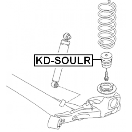 KD-SOULR - Rubber Buffer, suspension 