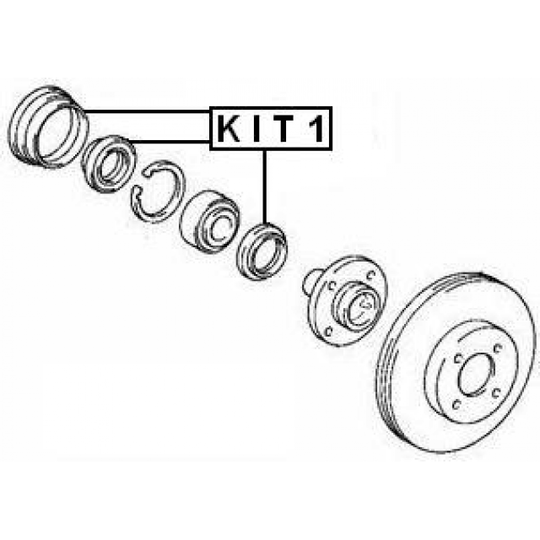 KIT1 - Seal Ring, wheel hub 